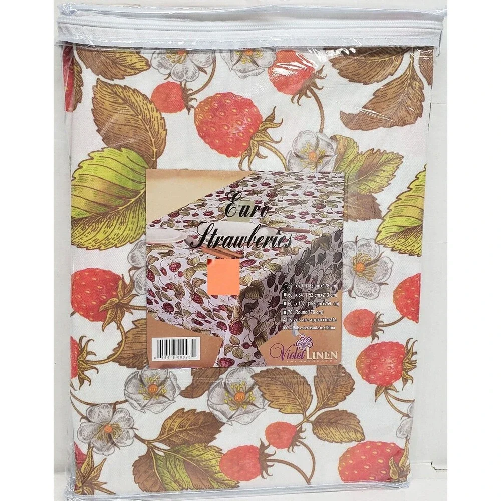 1 Printed Fabric Tablecloth,52